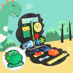 Tableau occupé de puzzle de dinosaure