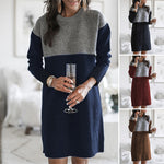 Robe à manches longues et panneaux