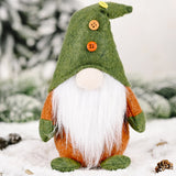 Figurine Elfe de Noël Vert Vieil Homme Sans Visage