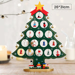 Mini Ensemble d’Arbre de Noël en Bois de Bricolage