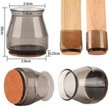 Protecteurs de sol pour pieds de chaise (4 pièces)