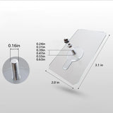 Crochets transparents sans poinçonnage (12 pièces)