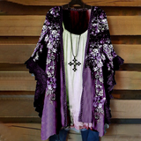 Cardigan en dentelle avec empiècements fleuris