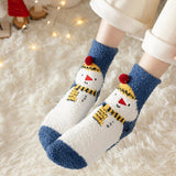 Coffret cadeau de Noël - Chaussettes en peluche mignonnes
