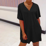 Ensemble Top & Short à manches chauve-souris et col en V