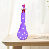 Décoration de poulet avec un long cou et de grands yeux