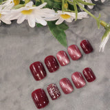 Dessin d'ongles œil de chat (24pcs)