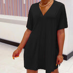 Ensemble Top & Short à manches chauve-souris et col en V