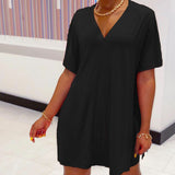 Ensemble Top & Short à manches chauve-souris et col en V