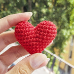 Câlin de poche, Coeur au crochet, Petit cadeau