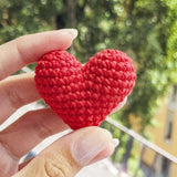 Câlin de poche, Coeur au crochet, Petit cadeau