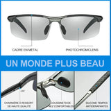 Lunettes de Soleil Photochromiques avec Verre Polarisé