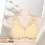 Sous-vêtement en dentelle unie avec fermeture éclair sur le devant