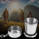 Tasse en acier inoxydable pliable portable