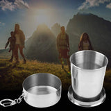 Tasse en acier inoxydable pliable portable