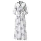 Robe imprimée col V