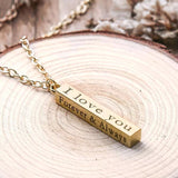 Collier à Pendentif Poteau de Voeux en Acier Inoxydable