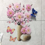 Autocollant Vase 3D