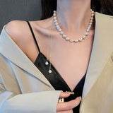 Collier de perles coulissant
