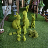 Simulation de Décorations de Lapins Floqués