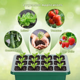 Plateaux de démarrage de graines avec lumière de croissance, 5 ensembles