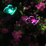Lumières solaires d'extérieur de papillons pour jardin