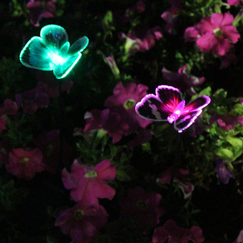 Lumières solaires d'extérieur de papillons pour jardin
