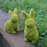 Simulation de Décorations de Lapins Floqués