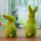 Simulation de Décorations de Lapins Floqués