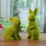 Simulation de Décorations de Lapins Floqués