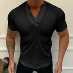 T-shirt élégant à col en V pour hommes