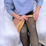 Jambes impeccables Faux collants chauds translucides