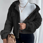 Veste en peluche à revers