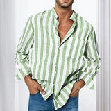 Chemise Décontractée Á Rayures