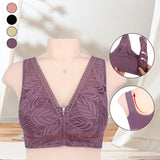 Sous-vêtement en dentelle unie avec fermeture éclair sur le devant