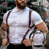 Sangle de harnais de retenue en cuir pour hommes