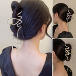 Barrette serpent avec strass