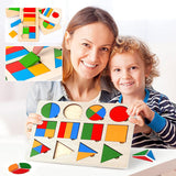 Jeu de Tri en Bois avec Formes Géométriques