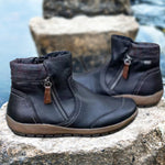 Bottes zippées imperméables pour femmes