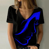 T-shirt Á Enfiler Á Encolure Ras Du Cou Imprimé