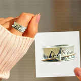 Continuez à grimper Bague en argent