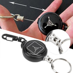 Porte-clés avec Câble Métallique Rétractable