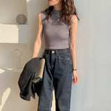 Débardeur En Tricot Sans Manches