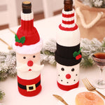 Protecteur de bouteille de vin décoratif de Noël