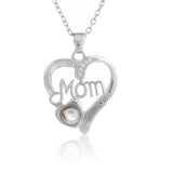 Langues Collier pendentif projection pour mère