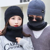 Ensemble de bonnets d'hiver et d'écharpes Bonnet chaud en tricot