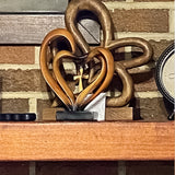 Pâques Jésus Coeurs Entrelacés Croix