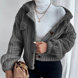 Veste en peluche à revers