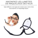 Lunettes de maquillage transparentes