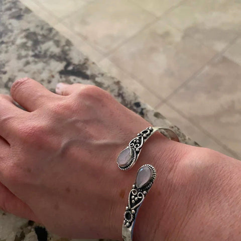 Bracelet Onyx Vert Incrusté